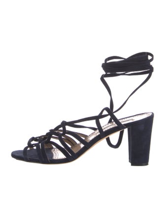 Manolo Blahnik Suede Gladiator Sandals