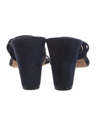 Manolo Blahnik Suede Gladiator Sandals