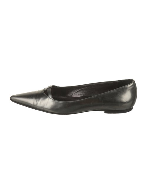 Manolo Blahnik Leather Ballet Flats