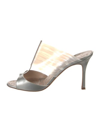 Manolo Blahnik Patent Leather Slides