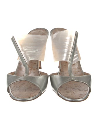 Manolo Blahnik Patent Leather Slides