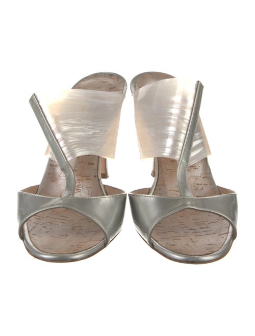 Manolo Blahnik Patent Leather Slides