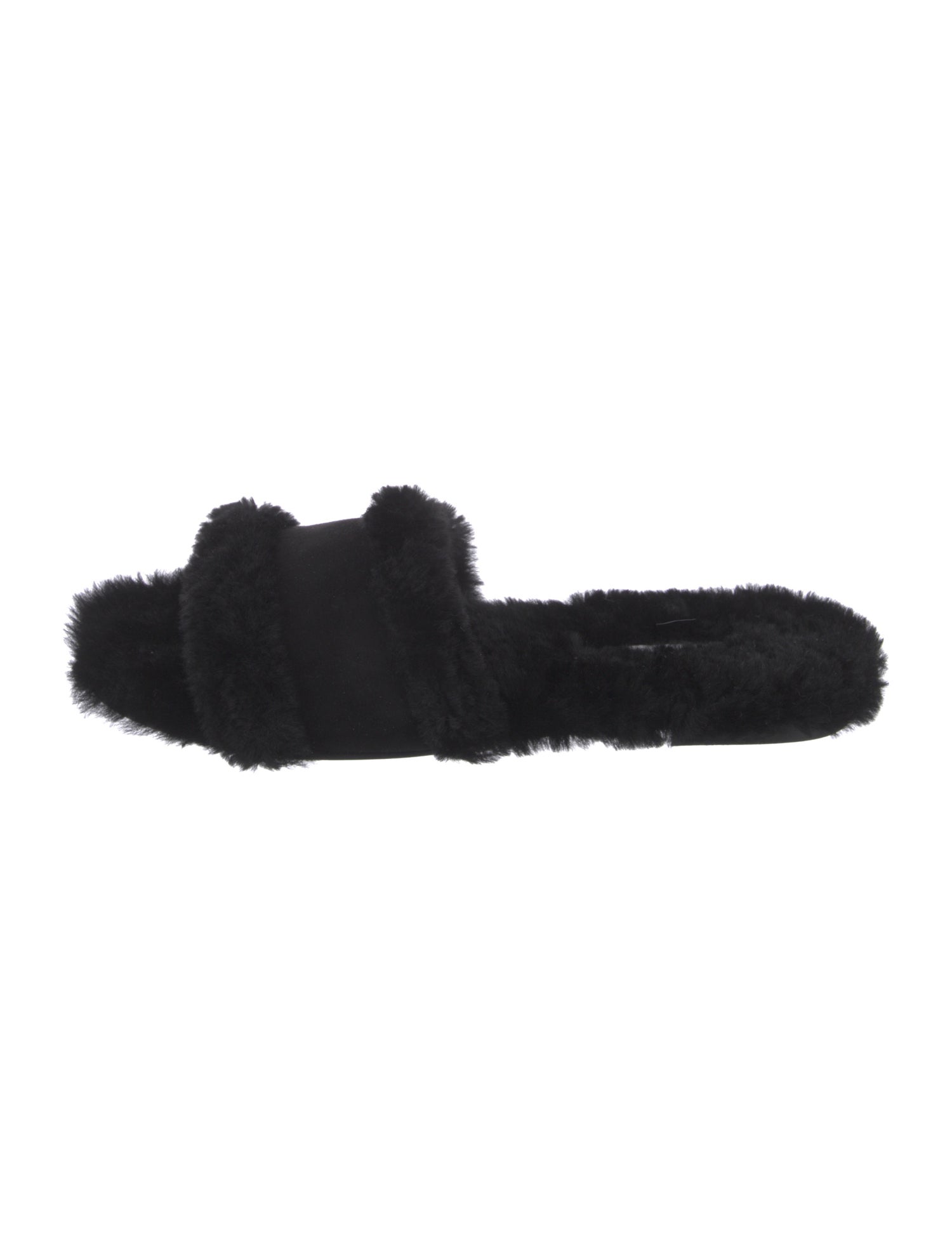 Manolo Blahnik Faux Fur Slides w/ Tags