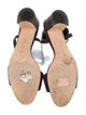Manolo Blahnik Canvas Pom-Pom Embellishments Sandals