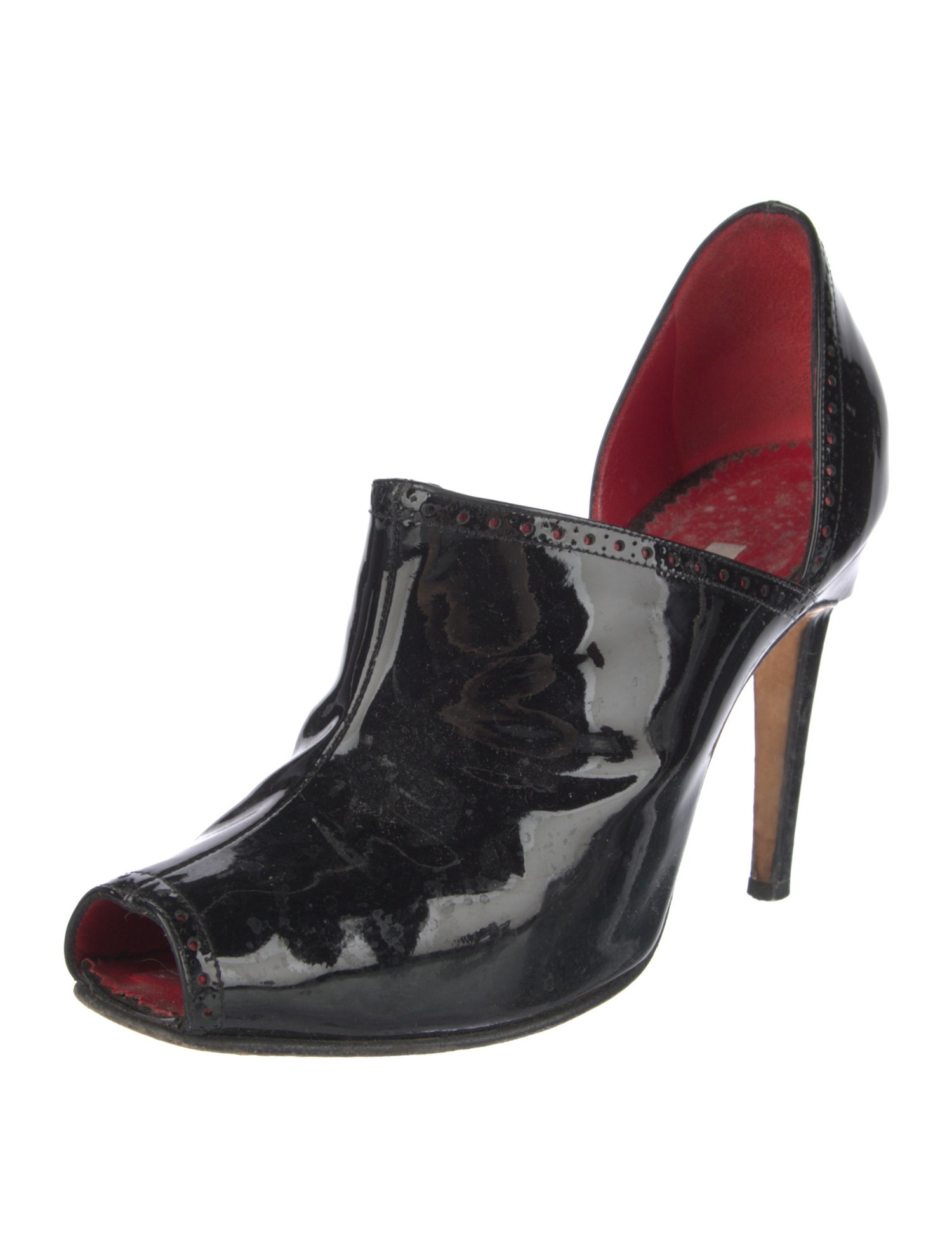 Manolo Blahnik Patent Leather Mules
