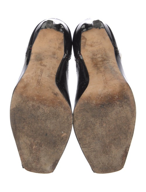 Manolo Blahnik Patent Leather Mules