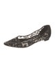 Manolo Blahnik Lace Lace Pattern Flats