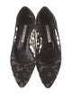 Manolo Blahnik Lace Lace Pattern Flats