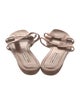 Manolo Blahnik Leather Slides