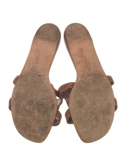 Manolo Blahnik Leather Slides