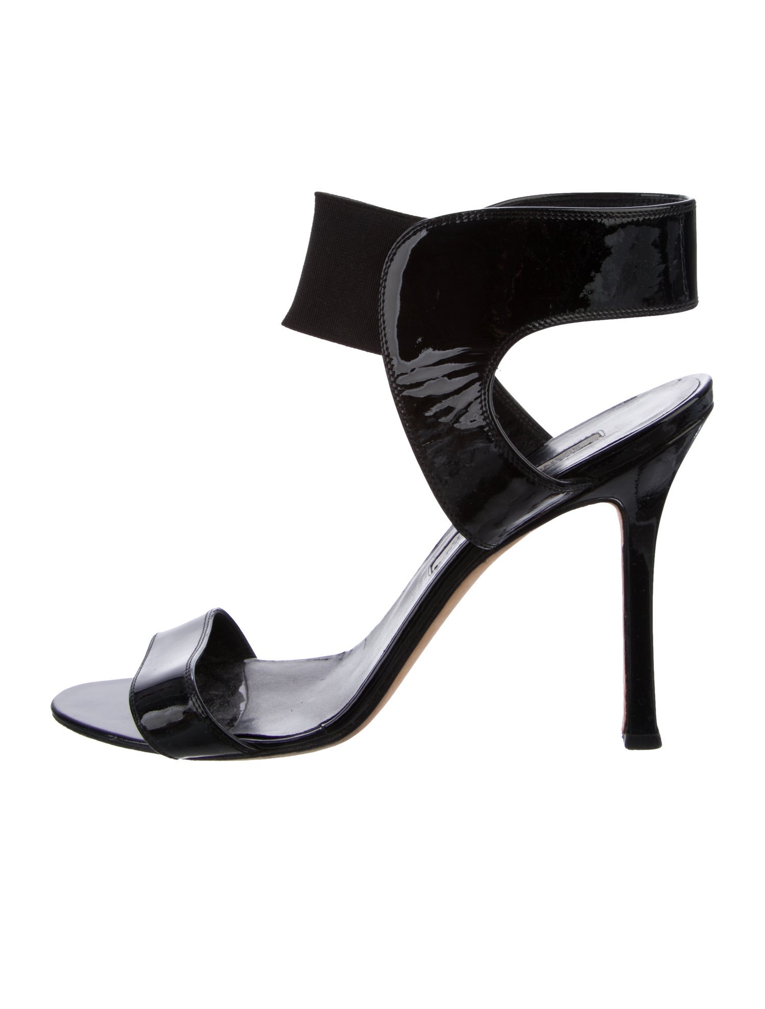 Manolo Blahnik Patent Leather Sandals