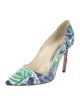 Manolo Blahnik Canvas Tie-Dye Print Pumps