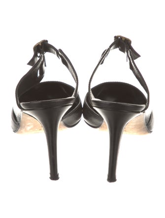 Manolo Blahnik Leather Mules