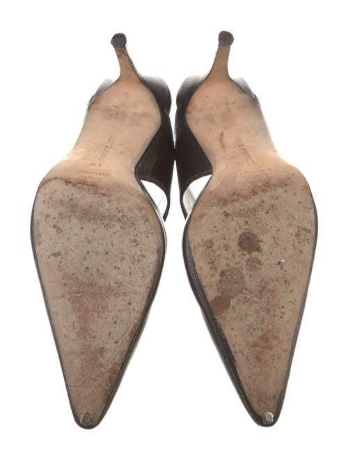 Manolo Blahnik Leather Mules