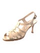 Manolo Blahnik Patent Leather T-Strap Sandals