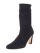 Manolo Blahnik Suede Sock Boots