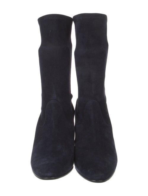 Manolo Blahnik Suede Sock Boots