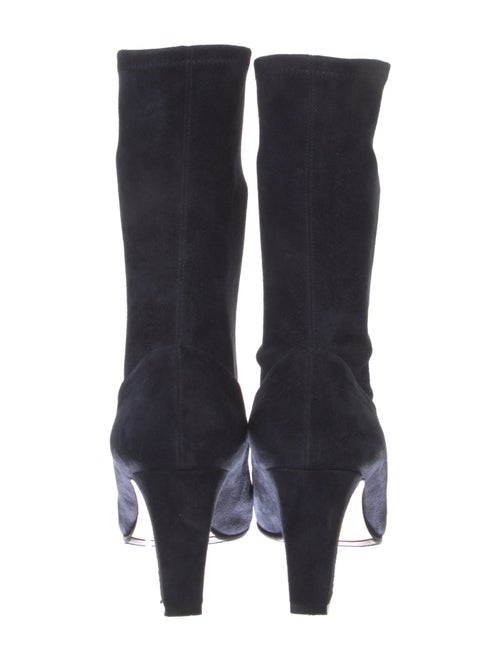 Manolo Blahnik Suede Sock Boots