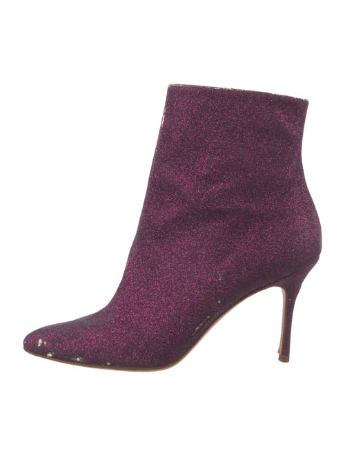 Manolo Blahnik Glitter Sock Boots