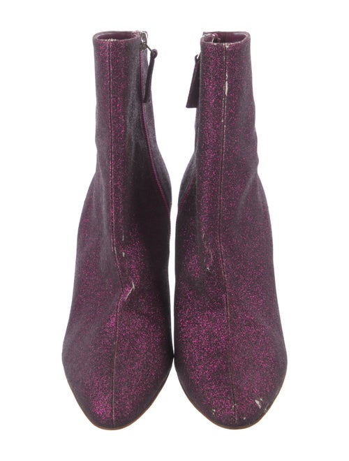 Manolo Blahnik Glitter Sock Boots