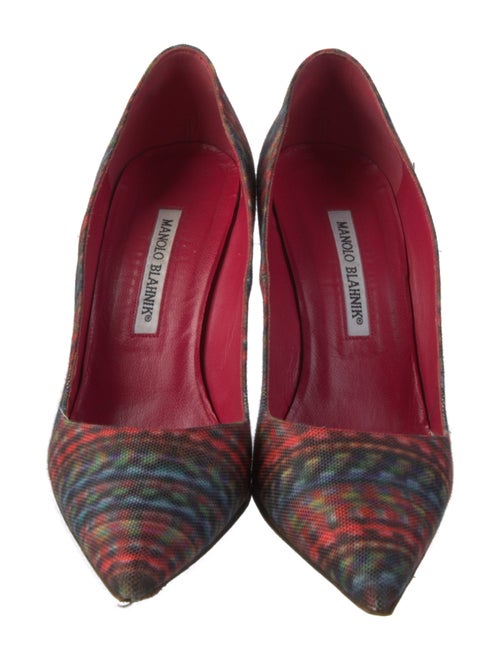 Manolo Blahnik Canvas Pumps