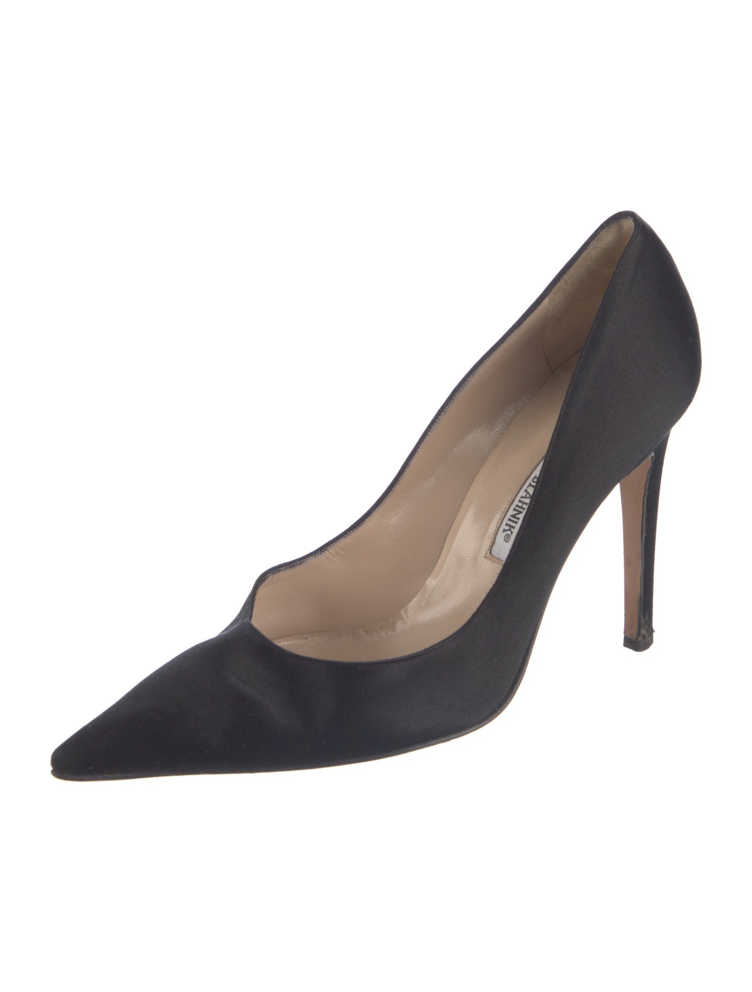 Manolo Blahnik Satin Pumps