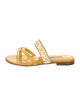 Manolo Blahnik Leather Slides