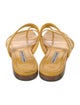 Manolo Blahnik Leather Slides