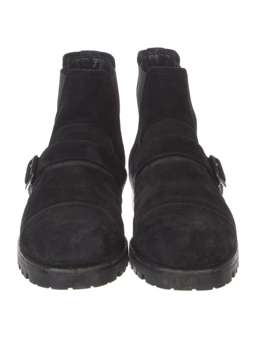 Manolo Blahnik Suede Chelsea Boots