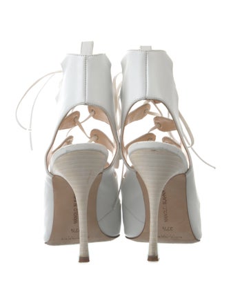 Manolo Blahnik Leather Slingback Pumps