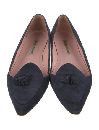 Manolo Blahnik Suede Flats