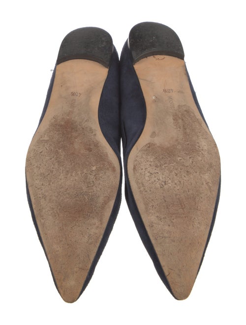 Manolo Blahnik Suede Flats