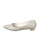 Manolo Blahnik Patent Leather Lasercut Accents Ballet Flats