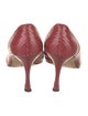 Manolo Blahnik Leather D'Orsay Pumps