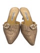 Manolo Blahnik Leather Espadrilles