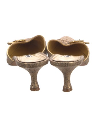 Manolo Blahnik Leather Espadrilles