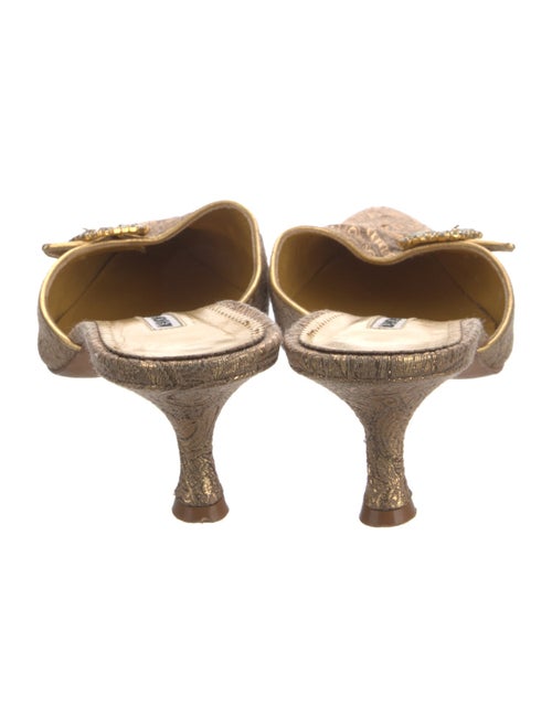 Manolo Blahnik Leather Espadrilles