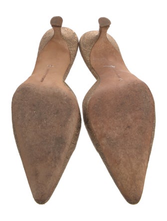 Manolo Blahnik Leather Espadrilles