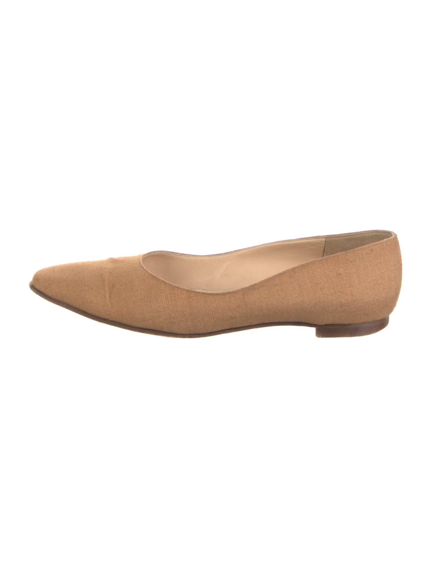 Manolo Blahnik Canvas Flats