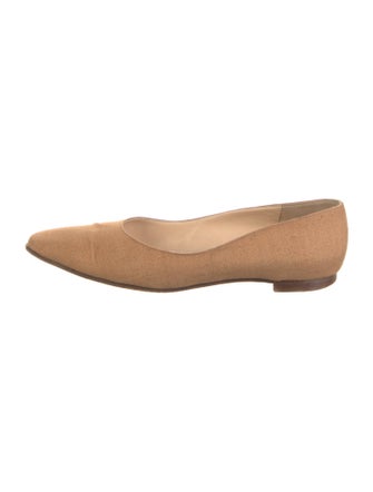 Manolo Blahnik Canvas Flats