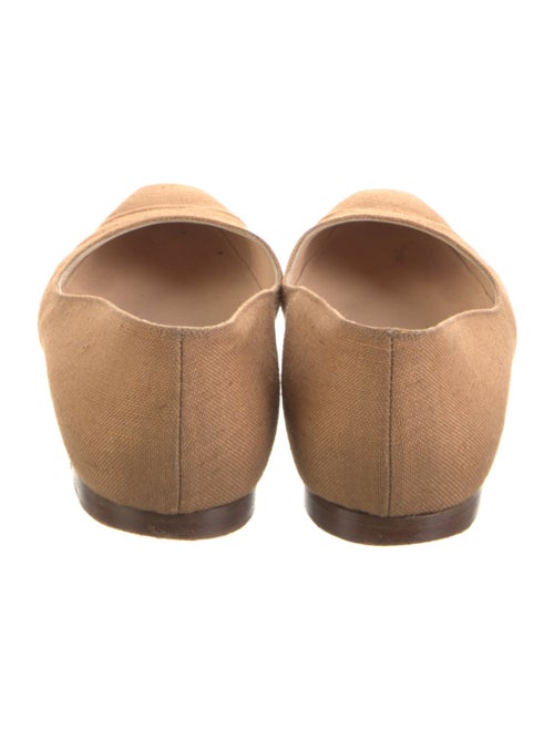 Manolo Blahnik Canvas Flats