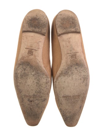 Manolo Blahnik Canvas Flats