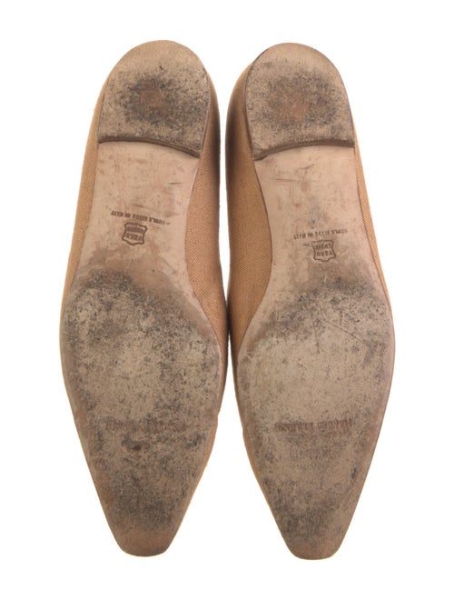 Manolo Blahnik Canvas Flats