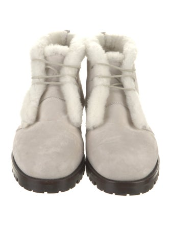 Manolo Blahnik Mircus Suede Lace-Up Boots