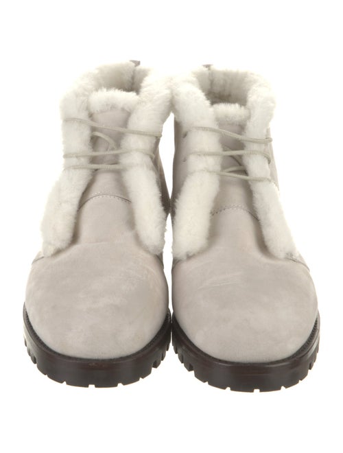 Manolo Blahnik Mircus Suede Lace-Up Boots