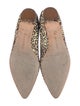 Manolo Blahnik Leather Animal Print Ballet Flats