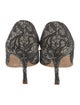 Manolo Blahnik Lace Pattern Pumps