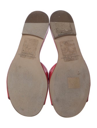 Manolo Blahnik Patent Leather Slides