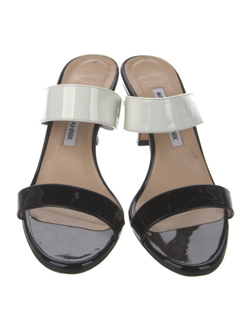 Manolo Blahnik Patent Leather Slides