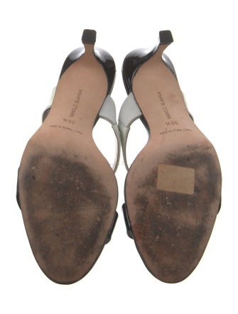 Manolo Blahnik Patent Leather Slides